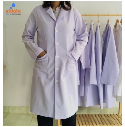 Áo blouse bác sĩ bigsize, size đại Nam Nữ dáng dài Nidala đường may đẹp, sắc xảo