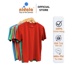 Áo thun nam nữ unisex Nidala nhiều màu sắc lựa chọn đi học, đi chơi