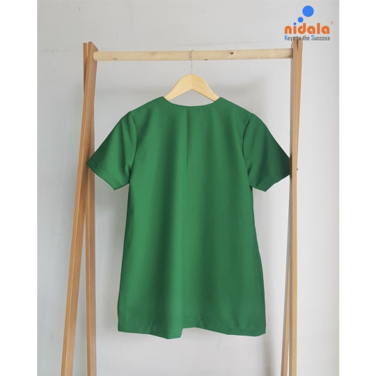 Bộ Scrubs cổ V cao cấp trắng, xanh, tím NIDALA đồng phục spa, thẩm mỹ viện ,phòng khám, phòng mổ, nha khoa (In miễn phí)