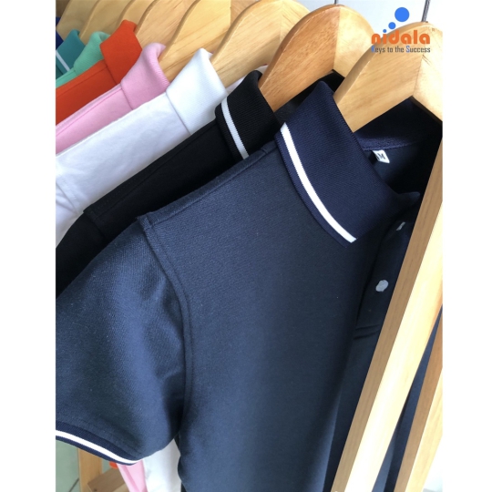 Áo thun polo cổ bẻ nữ NIDALA dáng vừa vặn, áo phông ngắn tay sang trọng, chất liệu thun cá sấu cao cấp