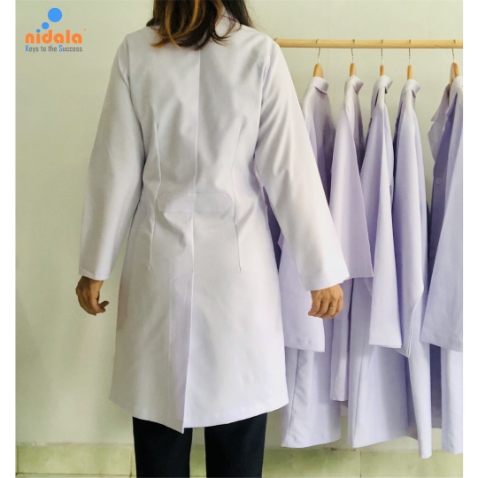 Áo blouse bác sĩ bigsize, size đại Nam Nữ dáng dài Nidala đường may đẹp, sắc xảo