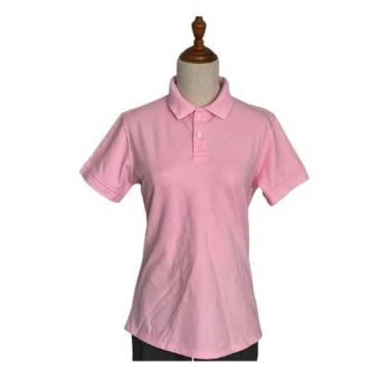 Áo thun polo nữ màu hồng ngắn tay cổ bẻ Nidala chất cotton cao cấp