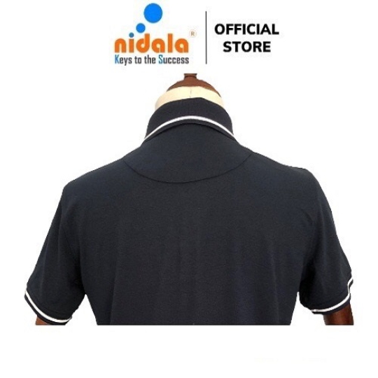 Áo thun Polo Nam Nữ có cổ NIDALA chất liệu cá sấu cotton thanh lịch chuẩn đẹp, màu xanh đen  Chia sẻFacebookTwitter