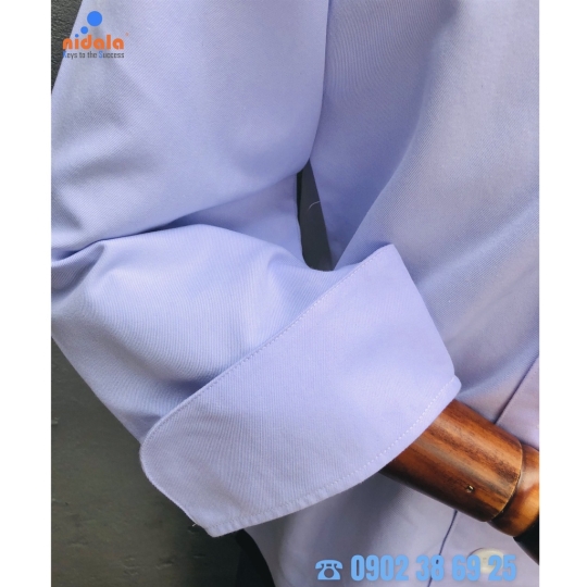 Áo bếp nam dài tay Nidala chất liệu Kaki dày dặn, đường may đẹp, tỉ mỉ