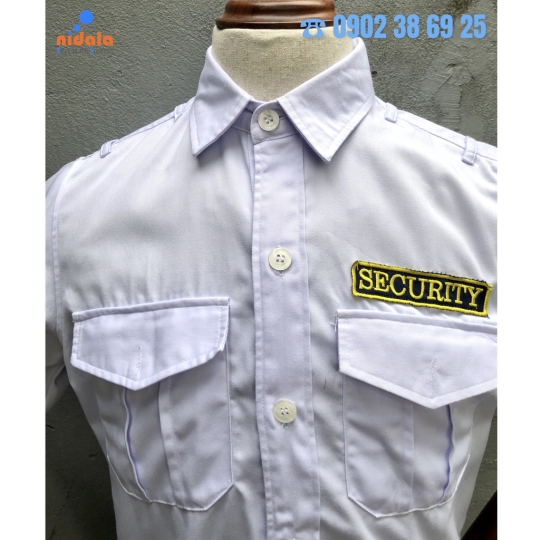 Áo đồng phục bảo vệ ngắn tay Nidala vải Kate Việt Nam