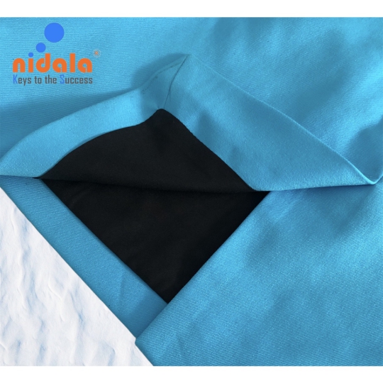 Váy công sở (chân váy) 2 lớp cao cấp màu xanh Nidala kiểu đơn giản thanh lịch, phối áo thun, sơ mi văn phòng